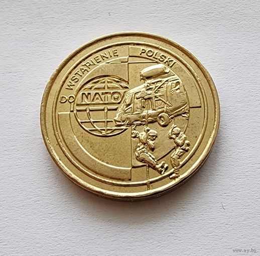 Польша 2 злотых, 1999 Вступление Польши в НАТО