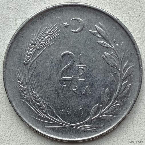 Турция 2,5 лиры 1970 г.