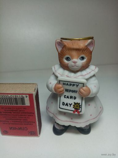 Коллекционные фигурки кота (кошки, котенка) Kitty Cucumber 1990 год