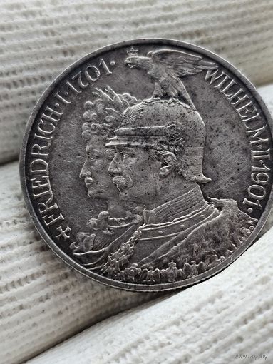 2 марки 1901г А , 200 лет Пруссии