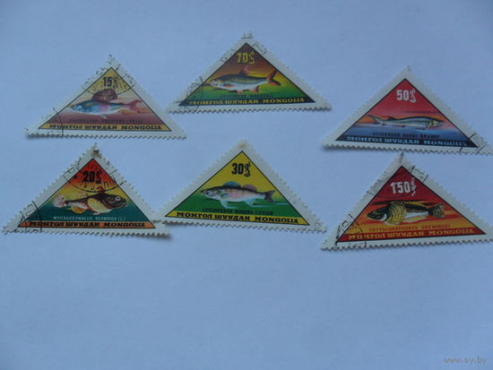 Монголия, рыбы 1962г