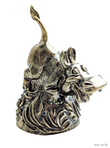 Колокольчик Бегемот Бронза