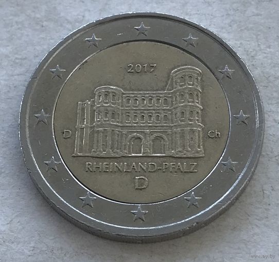 Германия 2 евро 2017 - Порта Нигра, Рейнланд-Пфальц (D - Мюнхен)