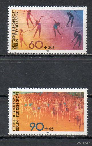Спорт (Западный Берлин) Германия 1981 год серия из 2-х марок