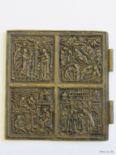 С рубля. Состояние! "Праздники". Часть складня. Плакетка. Оригинал. м