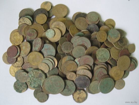 Монеты СССР,317 штук (все до 1961г.)