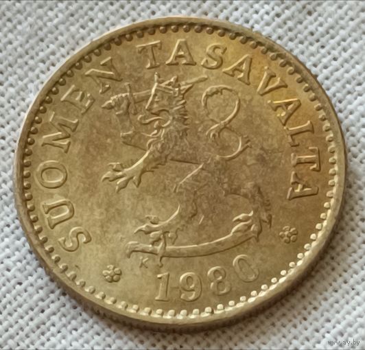 Финляндия. 10 пенни 1980 года.