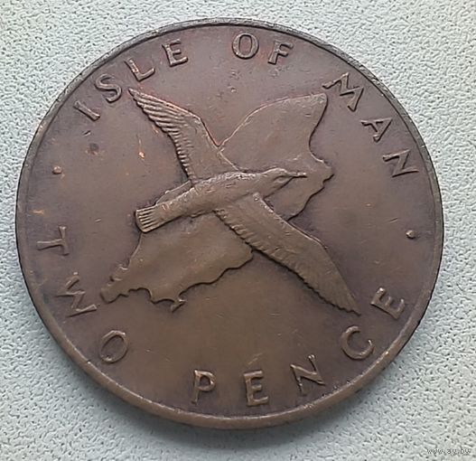Остров Мэн 2 пенса 1976 2-13-1