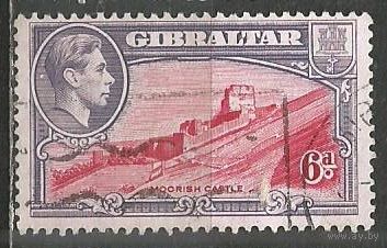 Гибралтар. Король Георг VI. Замок. 1938г. Mi#112.