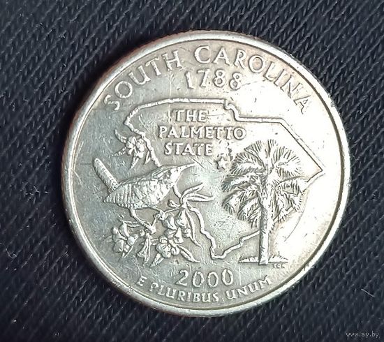 25 центов 2000 D США штаты     Южная Каролина SOUTH CAROLINA