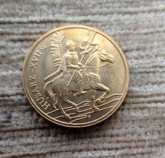 Werty71 Польша 2 злотых 2009 История польской кавалерии - Гусары 17 века