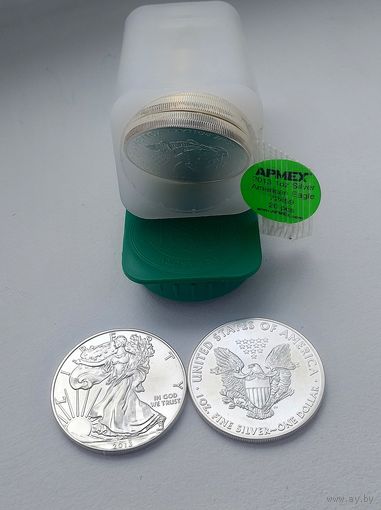 1 Oz. Серебро. США 2013г.   20 монет.