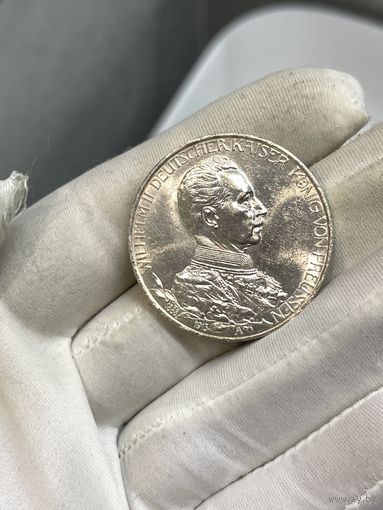 3 марки 1913 шб! сохран ! приятная монета с рубля !