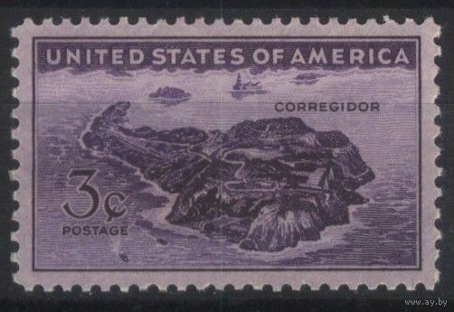США - 1944 [Mi. 528]** MNH Сопротивление американских и филиппинских защитников Коррехидора.