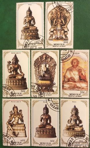 Монголия 1988. Буддийские статуи. Полная серия