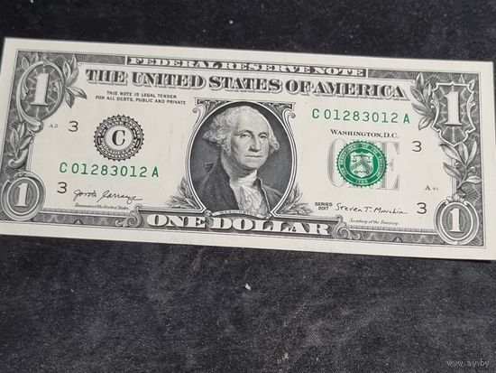 США 1 доллар 2017  С (UNC)