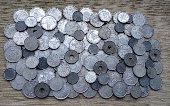 Werty71 Япония 118 монет старой Японии цена за все 1 5 10 50 сен сенов