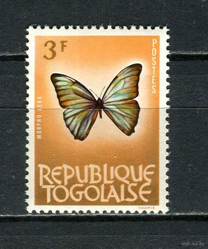 Того - 1964/1965 - Бабочка 3Fr - [Mi.388] - 1 марка. MNH.  (Лот 22HY)-TG3P47