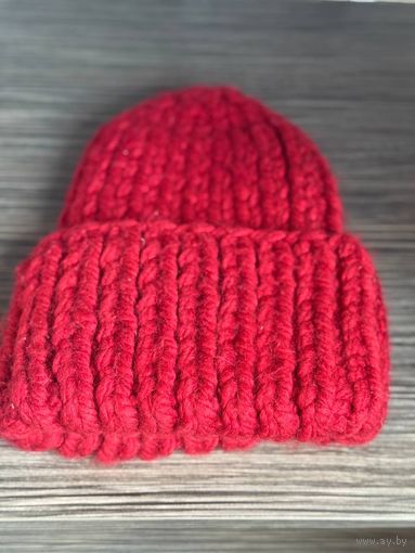 Шапка вязаная(шерсть) Ручная работа