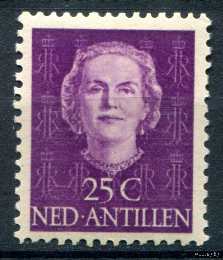 Нидерландские Антильские острова - 1950/79г. - королева Юлиана, 25 с - 1 марка - MLH [Mi 21]. #3-WB-101-A-1