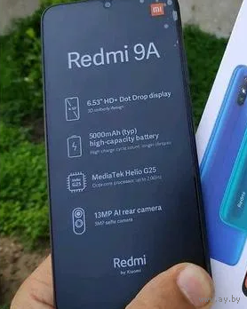 Redmi 9A Sky 3/32 синий в идеале 5000 мАч батарея