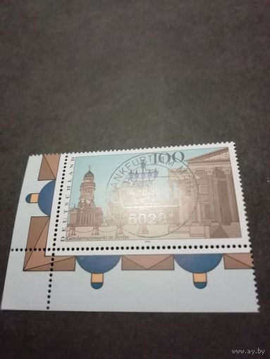 Германия. 1996 Марка "Жандармский рынок в Берлине" (гашеная с клеем) Mi.1877 каталог 0.90 евро
