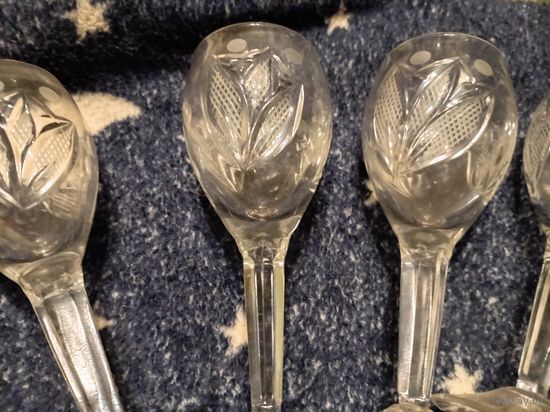 Хрустальные рюмки. СССР. 6шт