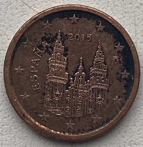 Испания 1 евроцент 2015 г.