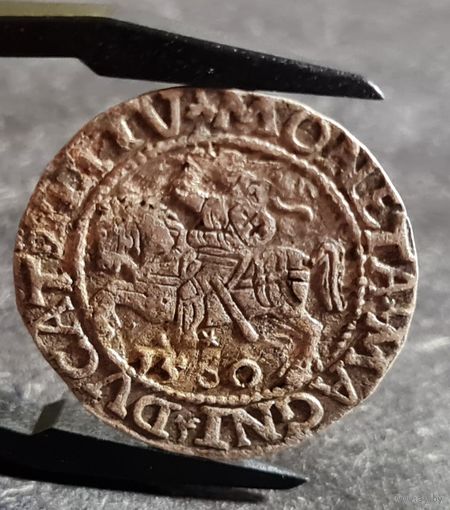 Полугрош 1/2 гроша 1560 года, Сигизмунд II, Литва, ХОРОШИЙ