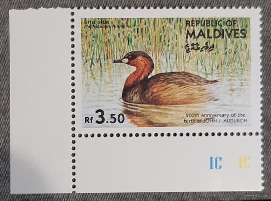 1985 -Малая поганка(камышница -малютка)  - Мальдивы