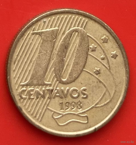 46-05 Бразилия 10 сентаво 1998 г.