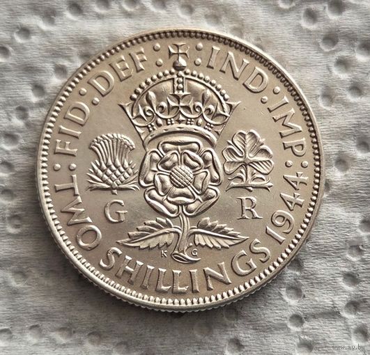 Великобритания 2 шиллинга 1944