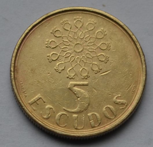 Португалия, 5 эскудо 1990 г.