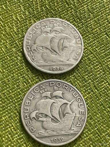 Португалия, 10 эскудо 1932 г ( парусник )