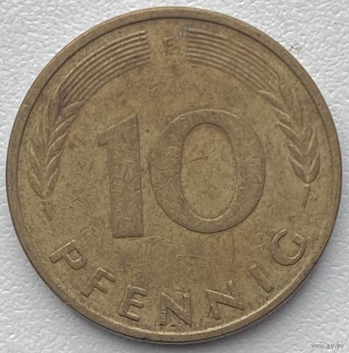 Германия 10 пфеннигов 1981 г. F