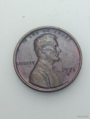 США 1 цент 1971 года .  S