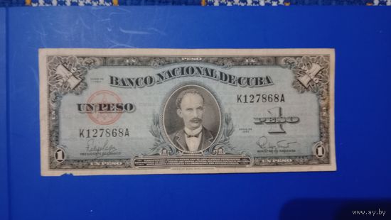 Куба 1 песо 1960