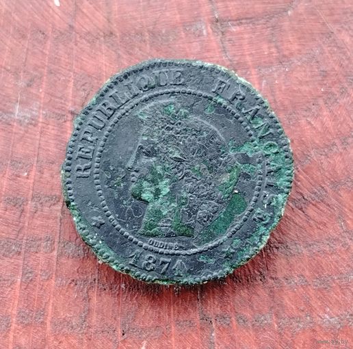 5 сантимов 1871, Франция, Третья Республика