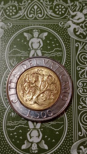 Ватикан 500 лир 1989