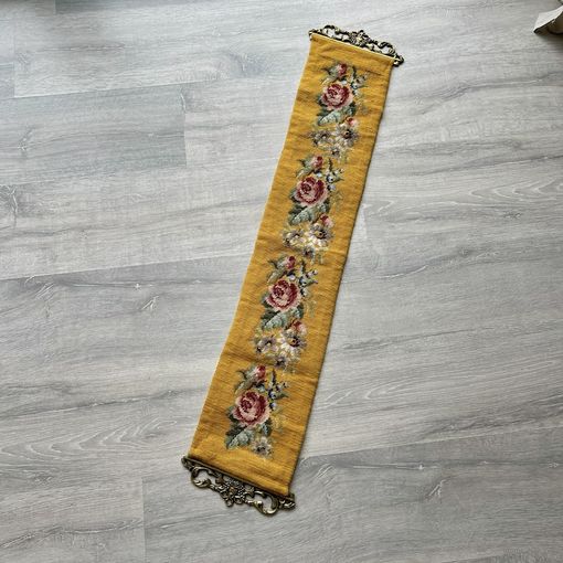 Антикварное панно-гобелен ручной работы. Германия. 3816