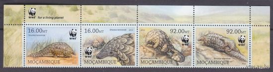 2013 Мозамбик 6429-6432 полоска+Tab WWF / Фауна 13,00 евро