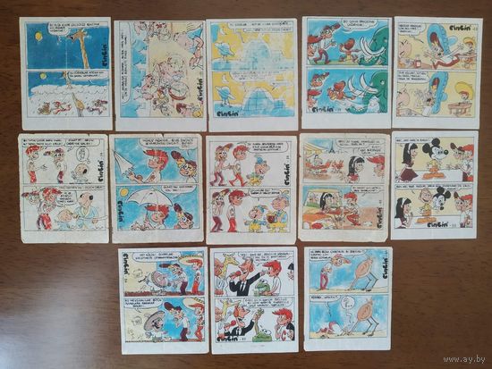 Вкладыши от жвачки CIN CIN комикс про друзей Цена за лот 13шт