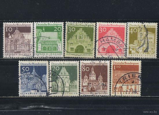 Германия ФРГ 1966 Исторические архитектурные памятники (II) Стандарт #490-5,497-8,501