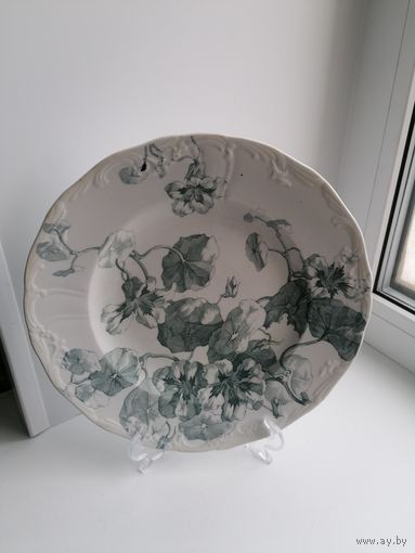 Старинное блюдо, тарелка, Англия, торги с Рубля