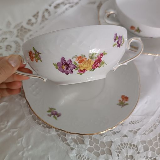 Фарфоровая бульонная пара Shumann Bavaria