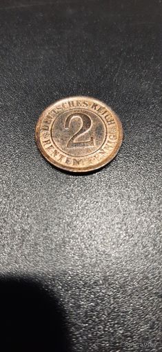 Германия 2 рентенпфеннига 1924 А