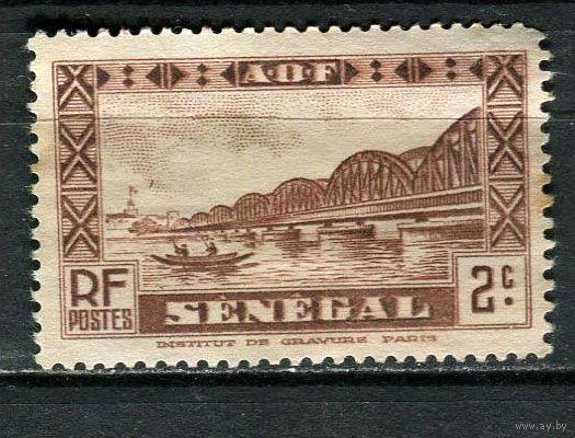 Французские колонии - Сенегал - 1935 - Мост 2С - [Mi.119] - 1 марка. Чистая без клея.  (Лот 30HY)-TG3P47