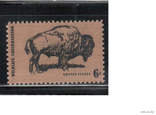 США-1970, (Мих.1004), * , Фауна,Бизон (одиночка)