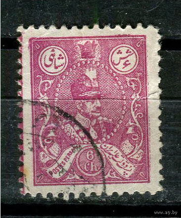 Персия (Иран) - 1926/1929 - Шах Реза Пехлеви 6Ch - (есть надрыв) - [Mi.537] - 1 марка. Гашеная.  (Лот 5JD)-TG2P1