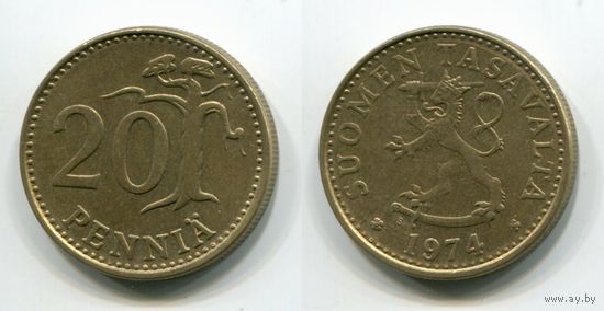 Финляндия. 20 пенни (1974, XF)